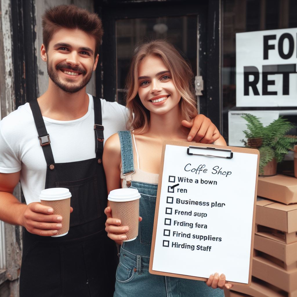 how to start a coffee shop with no money