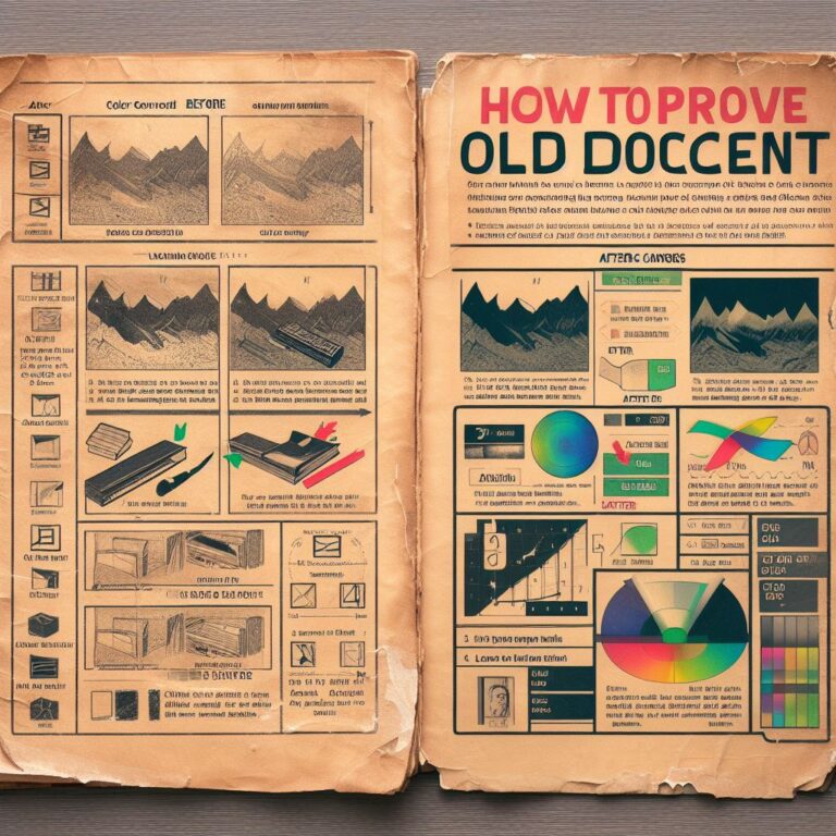 photoshop how to improve old documents